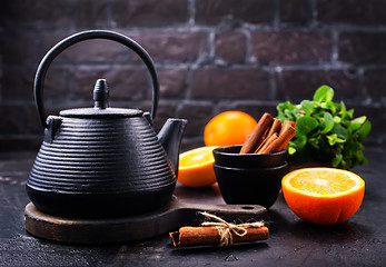 Image showing tea in teapot