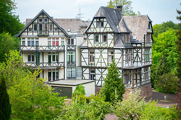 Image showing two timbered houses Germany