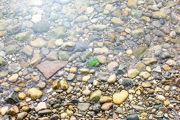 Image showing water pebbles background