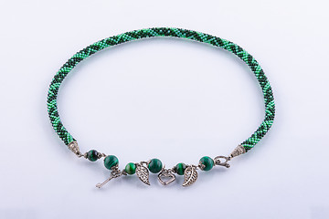 Image showing Handmade small bead necklace