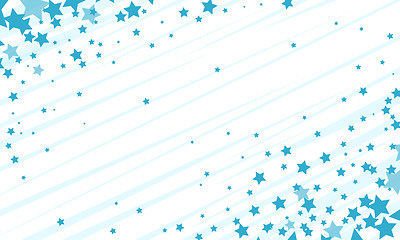 Image showing blue stars background