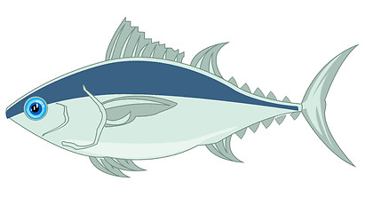 Image showing Fish tunny on white background is insulated