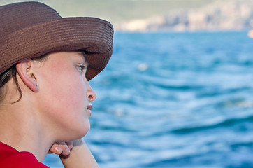 Image showing wistful teenage girl