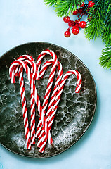 Image showing candycanes