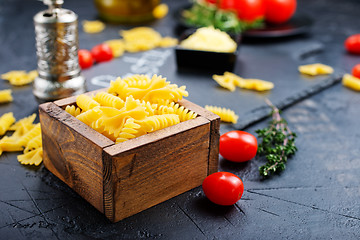 Image showing raw pasta