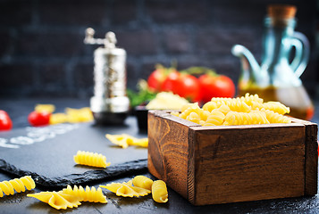 Image showing raw pasta