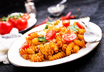 Image showing pasta with sauce