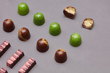 Image showing Colorful candies background