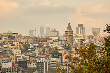 Image showing view of the city of Istanbul from a height