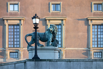 Image showing lion statue Stockholm Sweden