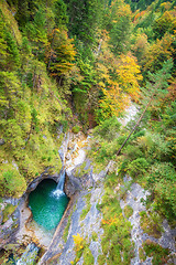 Image showing Poellatschlucht in Bavaria Germany