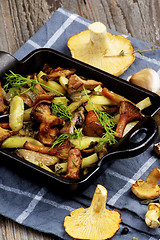 Image showing Roasted Chanterelles Ragout 