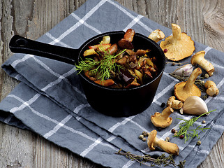 Image showing Roasted Chanterelles Ragout 