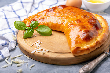 Image showing Cheese pie (khachapuri). Caucasian cuisine.