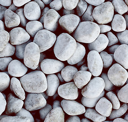 Image showing Background of Seashore Pebbles