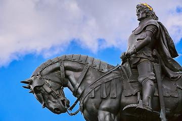 Image showing King Matthias Corvin Statue