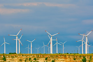 Image showing Wind Turbines at the Cape Kaliakra