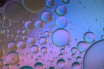 Image showing Multicolored abstract background picture made with oil, water and soap