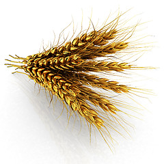 Image showing Golden spikelet. 3d render