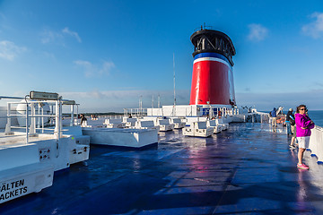 Image showing ferry Stena Spirit, ship standing in the terminal Kwiatkowski in