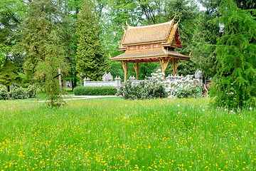 Image showing pagoda Thai-Sala in Bad Homburg Germany