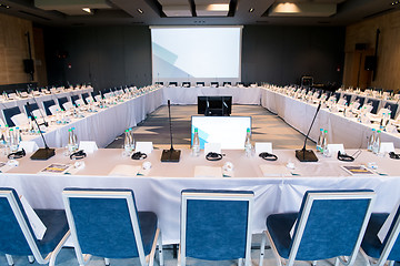 Image showing interior of big modern conference room