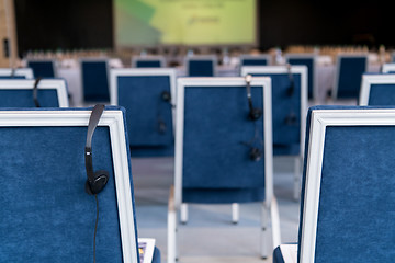 Image showing interior of big modern conference room