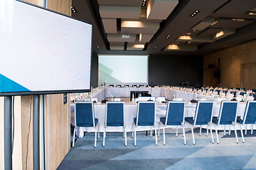 Image showing interior of big modern conference room