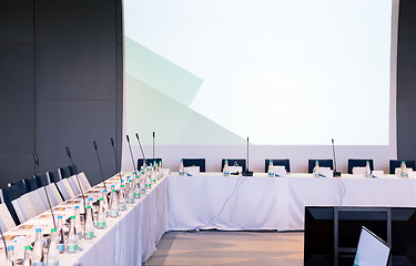 Image showing interior of big modern conference room