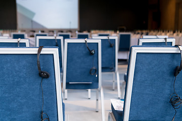 Image showing interior of big modern conference room