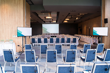 Image showing interior of big modern conference room