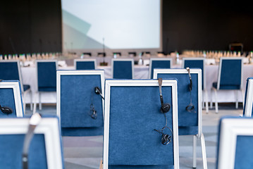 Image showing interior of big modern conference room