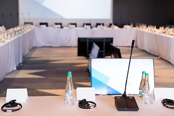 Image showing interior of big modern conference room