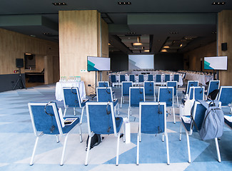 Image showing interior of big modern conference room