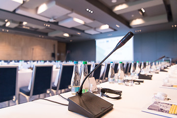 Image showing interior of big modern conference room