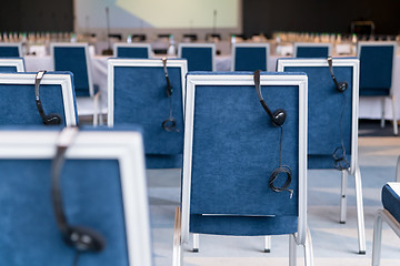 Image showing interior of big modern conference room