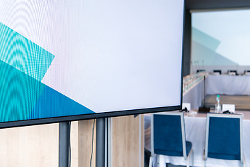 Image showing interior of big modern conference room