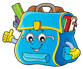 Image showing Happy schoolbag topic image 4