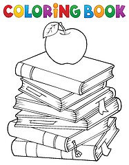 Image showing Coloring book with literature theme 1