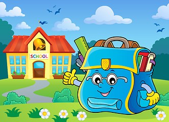 Image showing Happy schoolbag topic image 6