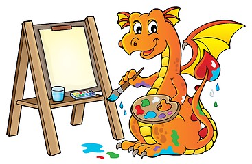 Image showing Painting dragon theme image 2