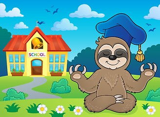 Image showing Sloth teacher theme image 4