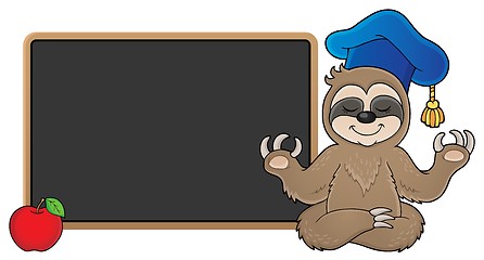 Image showing Sloth teacher theme image 2