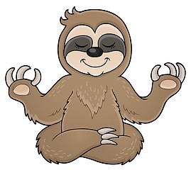 Image showing Happy sloth theme image 1