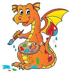 Image showing Painting dragon theme image 1