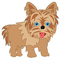 Image showing Vector illustration of the dog terrier cartoon