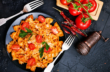 Image showing pasta with sauce