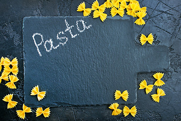 Image showing raw pasta