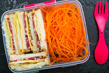 Image showing food in lunch box