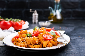 Image showing pasta with sauce